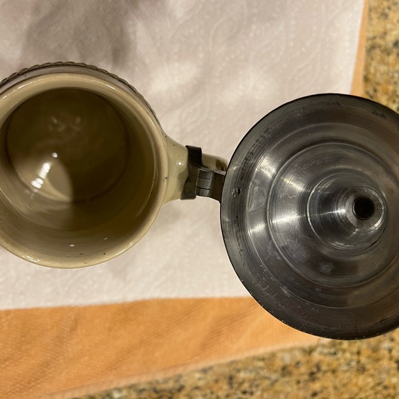 German ceramic beer stein w/ pewter lid. Made in Germany numbered #213 #440 - Picture 12 of 16